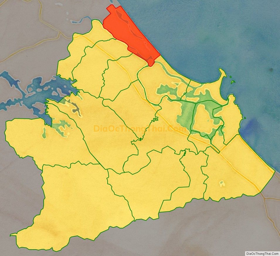 Bản đồ vị trí và địa giới hành chính Xã Tam Tiến, huyện Núi Thành
