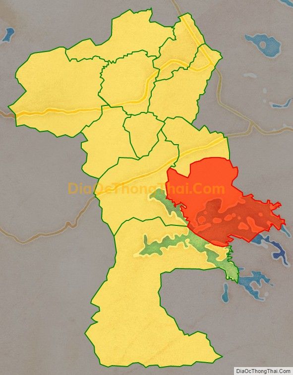 Bản đồ vị trí và địa giới hành chính Xã Tam Đại, huyện Phú Ninh