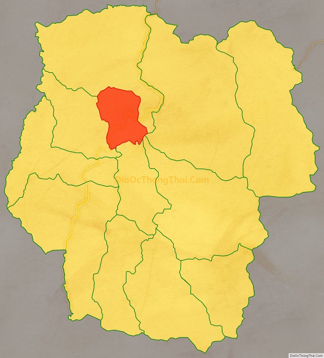 Bản đồ vị trí và địa giới hành chính Thị trấn Khâm Đức, huyện Phước Sơn