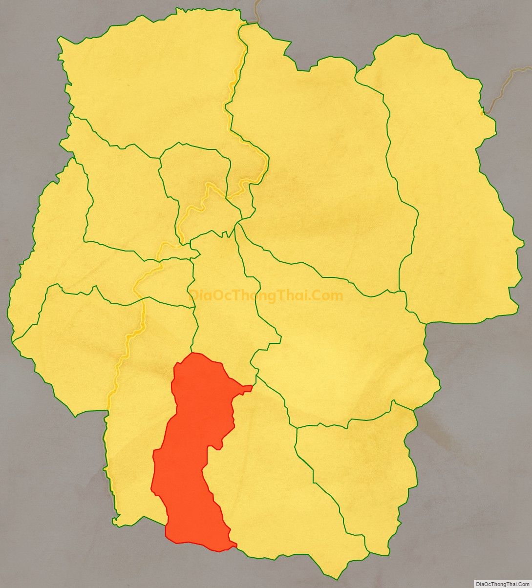 Bản đồ vị trí và địa giới hành chính Xã Phước Công, huyện Phước Sơn