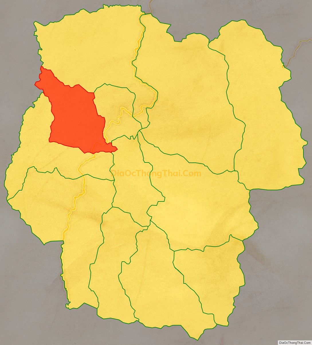Bản đồ vị trí và địa giới hành chính Xã Phước Đức, huyện Phước Sơn