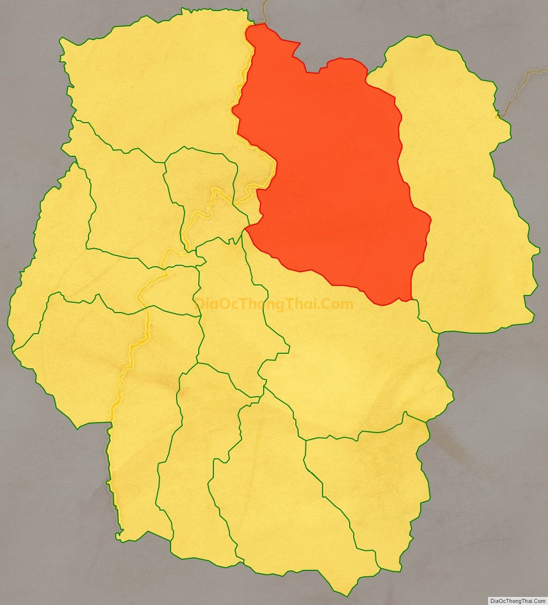 Bản đồ vị trí và địa giới hành chính Xã Phước Hòa, huyện Phước Sơn