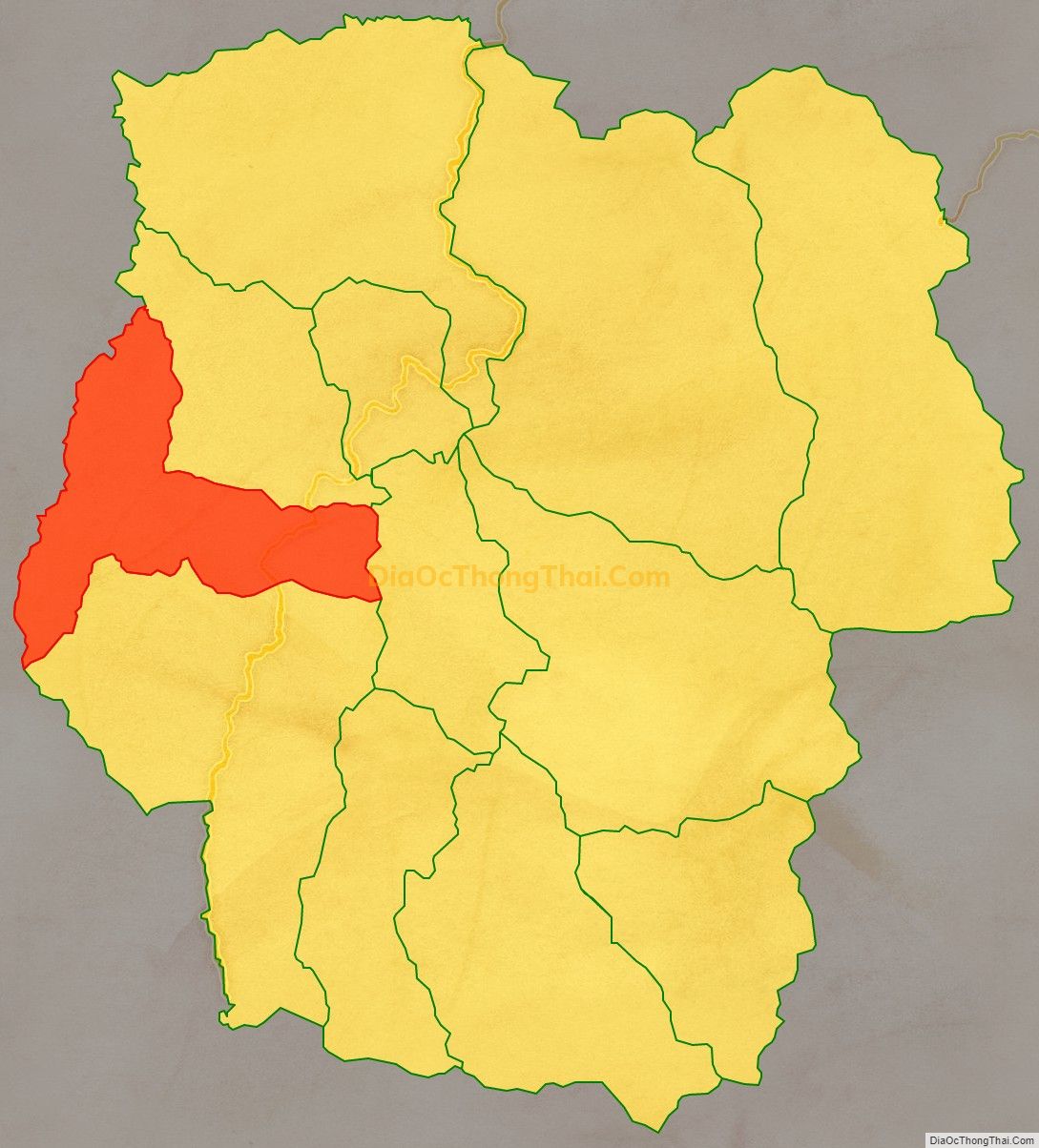 Bản đồ vị trí và địa giới hành chính Xã Phước Năng, huyện Phước Sơn