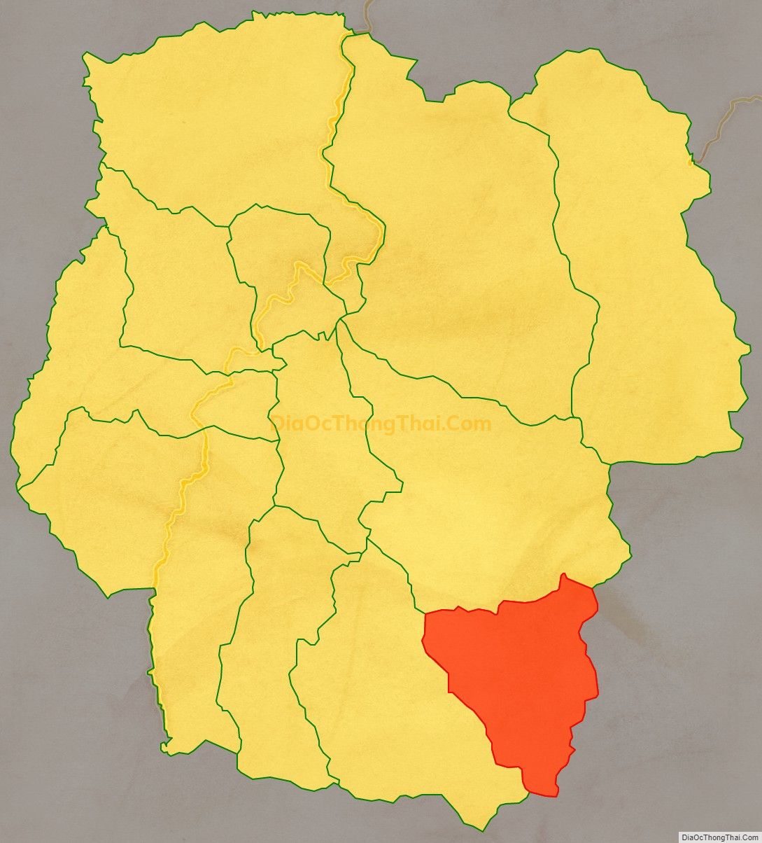 Bản đồ vị trí và địa giới hành chính Xã Phước Thành, huyện Phước Sơn