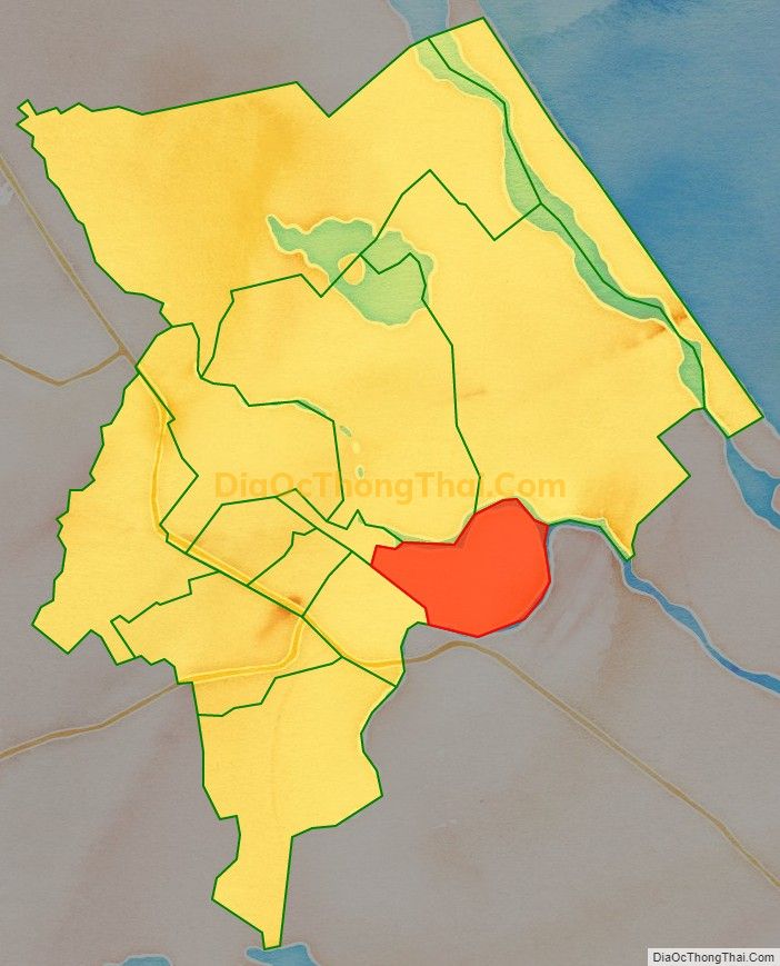 Bản đồ vị trí và địa giới hành chính Phường Hòa Hương, thành phố Tam Kỳ