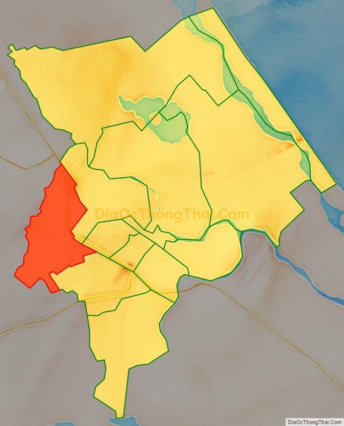 Bản đồ vị trí và địa giới hành chính Phường Hòa Thuận, thành phố Tam Kỳ
