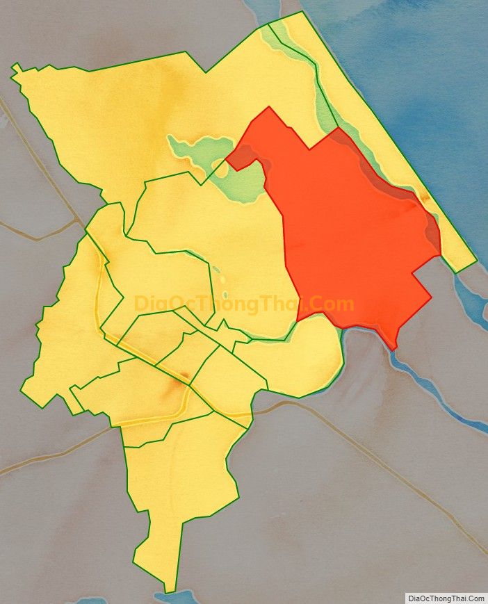 Bản đồ vị trí và địa giới hành chính Xã Tam Phú, thành phố Tam Kỳ