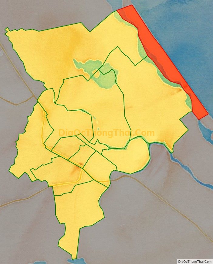 Bản đồ vị trí và địa giới hành chính Xã Tam Thanh, TP Tam Kỳ