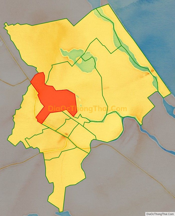 Bản đồ vị trí và địa giới hành chính Phường Tân Thạnh, thành phố Tam Kỳ