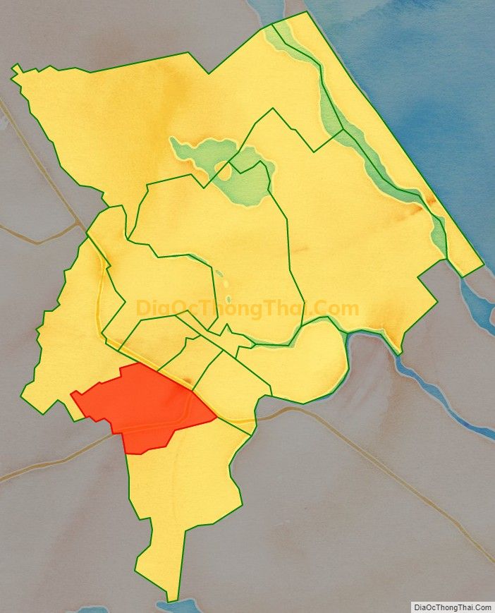 Bản đồ vị trí và địa giới hành chính Phường Trường Xuân, thành phố Tam Kỳ