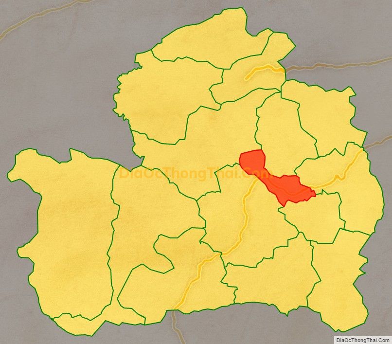 Bản đồ vị trí và địa giới hành chính Thị trấn Tiên Kỳ, huyện Tiên Phước