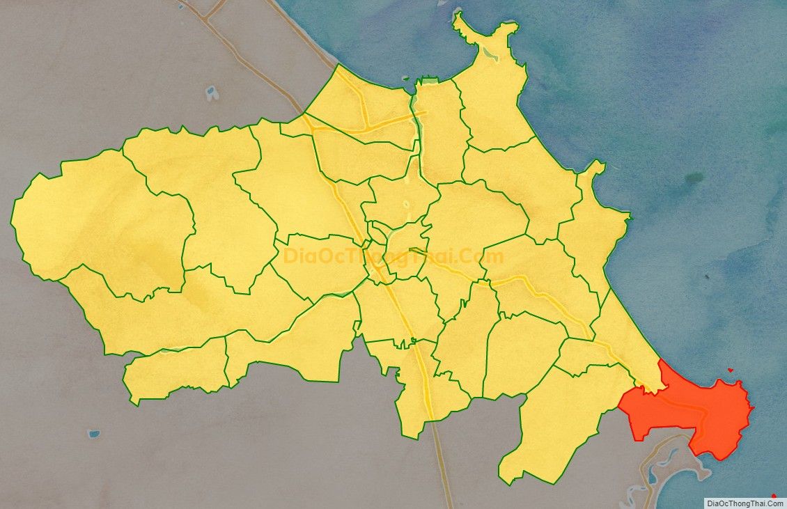 Bản đồ vị trí và địa giới hành chính Xã Bình Châu, huyện Bình Sơn