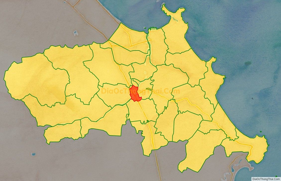 Bản đồ vị trí và địa giới hành chính Thị trấn Châu Ổ, huyện Bình Sơn