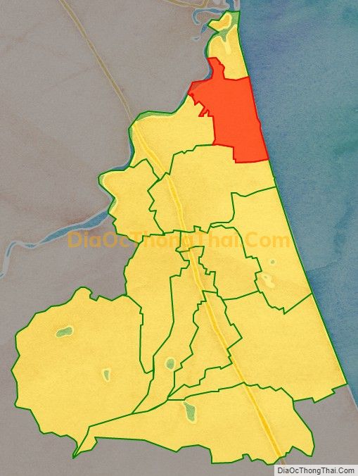 Bản đồ vị trí và địa giới hành chính Xã Đức Thắng, huyện Mộ Đức