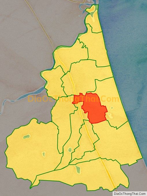 Bản đồ vị trí và địa giới hành chính Xã Đức Thạnh, huyện Mộ Đức