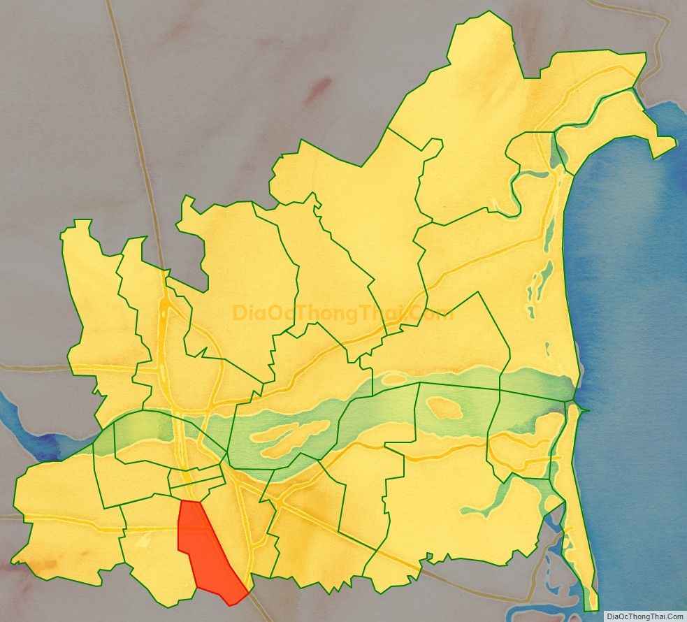 Bản đồ vị trí và địa giới hành chính Phường Chánh Lộ, TP Quảng Ngãi