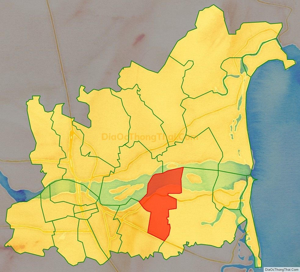 Bản đồ vị trí và địa giới hành chính Xã Nghĩa Dũng, TP Quảng Ngãi