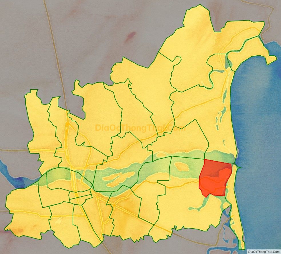 Bản đồ vị trí và địa giới hành chính Xã Nghĩa Phú, TP Quảng Ngãi
