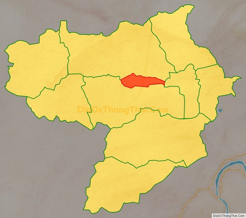 Bản đồ vị trí và địa giới hành chính Thị trấn Trà Xuân, huyện Trà Bồng