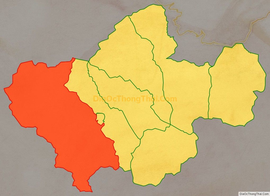 Bản đồ vị trí và địa giới hành chính Xã Vô Ngại, huyện Bình Liêu