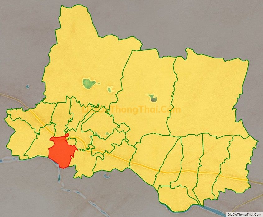 Bản đồ vị trí và địa giới hành chính Phường Hồng Phong, thị xã Đông Triều
