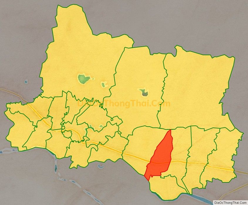 Bản đồ vị trí và địa giới hành chính Phường Yên Thọ, thị xã Đông Triều
