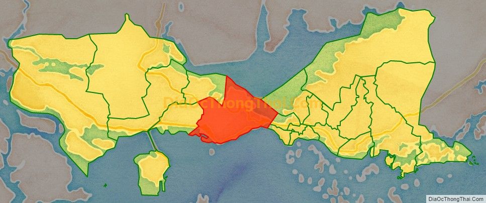 Bản đồ vị trí và địa giới hành chính Phường Bãi Cháy, TP Hạ Long