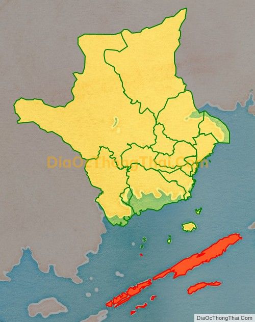 Bản đồ vị trí và địa giới hành chính Xã Cái Chiên, huyện Hải Hà