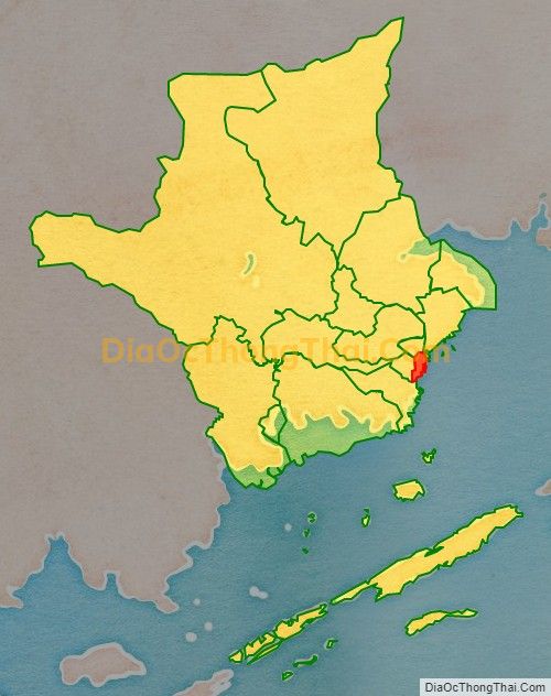Bản đồ vị trí và địa giới hành chính Xã Phú Hải (cũ), huyện Hải Hà