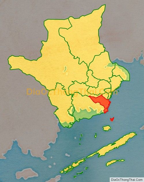 Bản đồ vị trí và địa giới hành chính Xã Quảng Điền (cũ), huyện Hải Hà