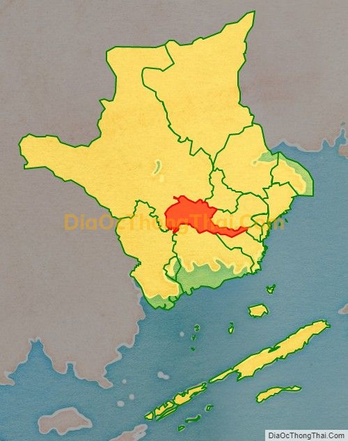 Bản đồ vị trí và địa giới hành chính Xã Quảng Long, huyện Hải Hà