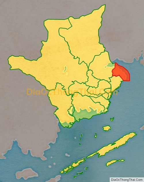Bản đồ vị trí và địa giới hành chính Xã Quảng Thắng (cũ), huyện Hải Hà