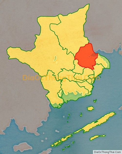 Bản đồ vị trí và địa giới hành chính Xã Quảng Thành, huyện Hải Hà