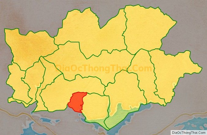 Bản đồ vị trí và địa giới hành chính Thị trấn Trới (cũ), huyện Hoành Bồ