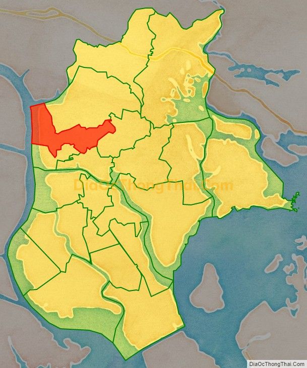 Bản đồ vị trí và địa giới hành chính Xã Hiệp Hòa, thị xã Quảng Yên