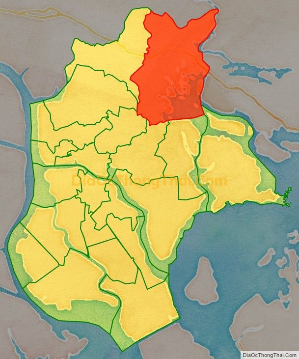 Bản đồ vị trí và địa giới hành chính Phường Minh Thành, thị xã Quảng Yên