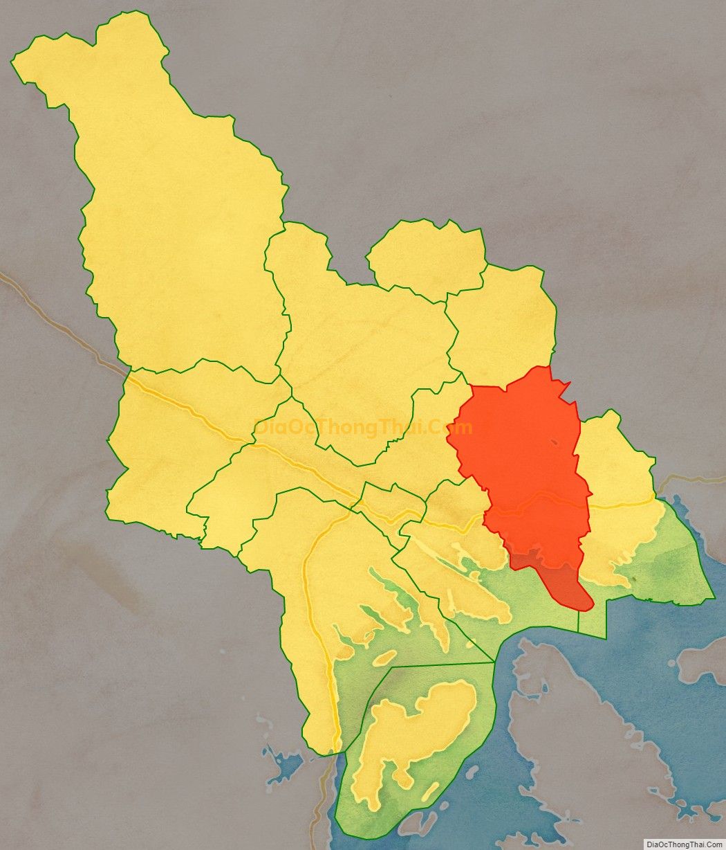 Bản đồ vị trí và địa giới hành chính Xã Đông Ngũ, huyện Tiên Yên