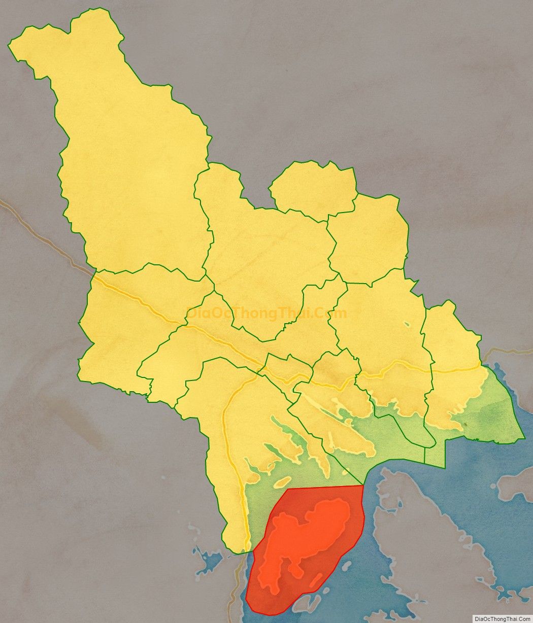 Bản đồ vị trí và địa giới hành chính Xã Đồng Rui, huyện Tiên Yên