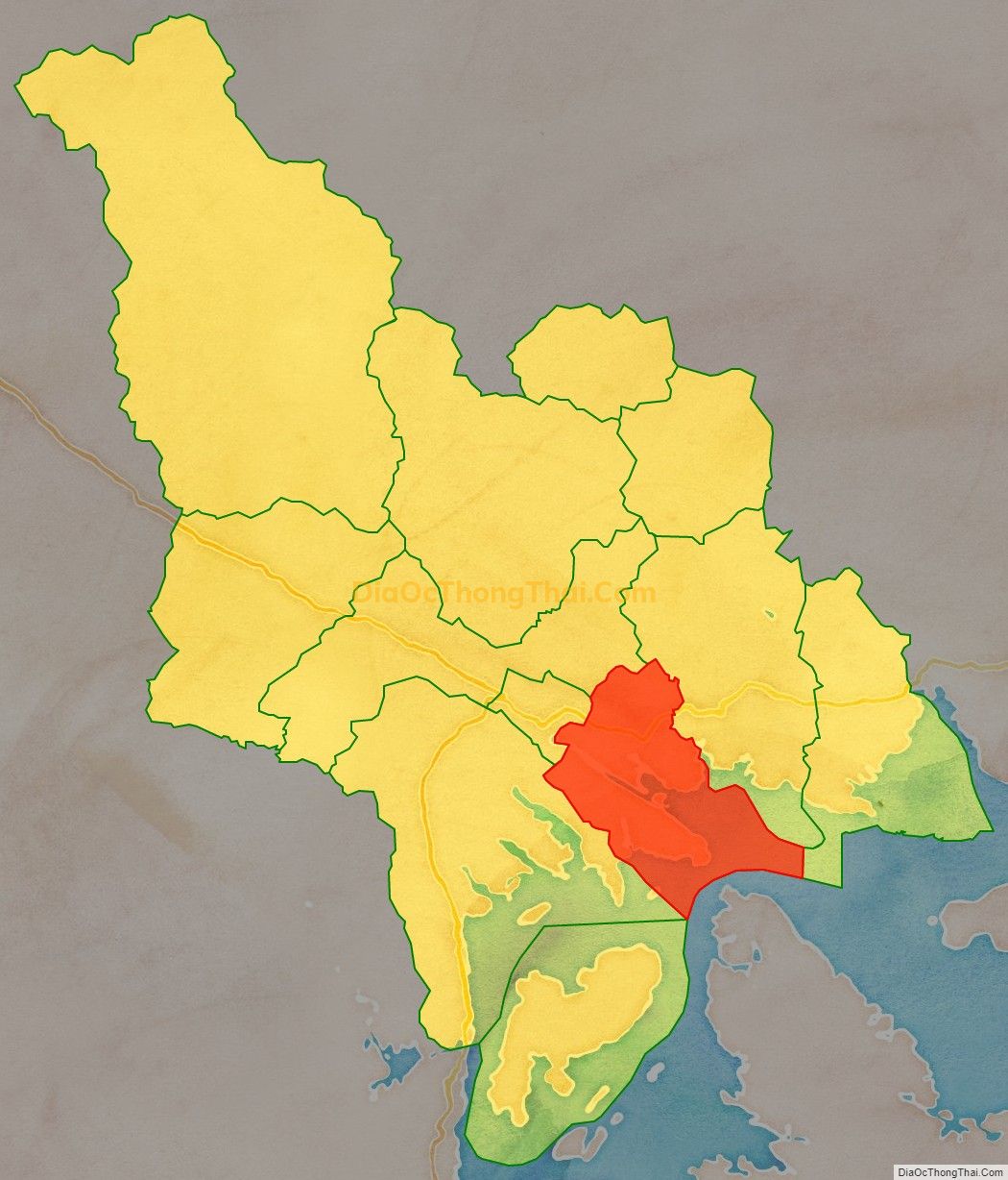 Bản đồ vị trí và địa giới hành chính Xã Tiên Lãng, huyện Tiên Yên