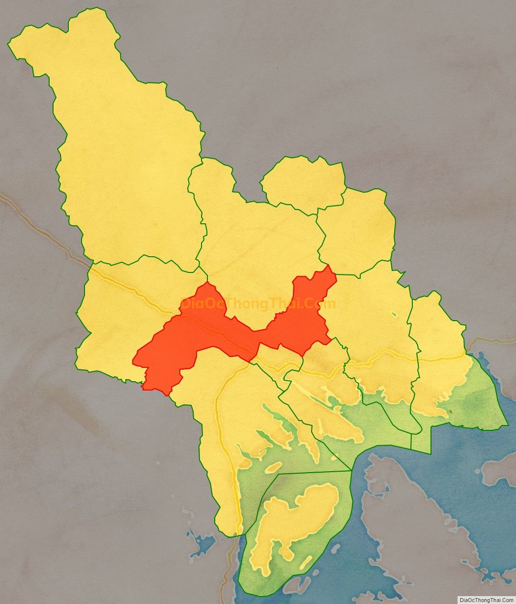 Bản đồ vị trí và địa giới hành chính Xã Yên Than, huyện Tiên Yên