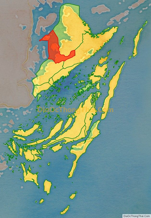 Bản đồ vị trí và địa giới hành chính Xã Bình Dân, huyện Vân Đồn