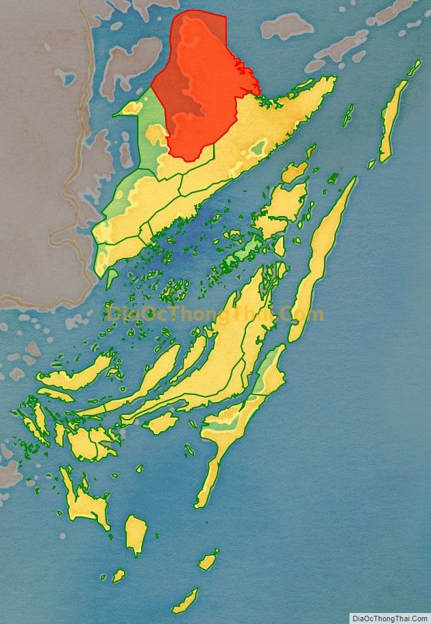 Bản đồ vị trí và địa giới hành chính Xã Đài Xuyên, huyện Vân Đồn