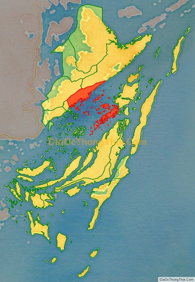 Bản đồ vị trí và địa giới hành chính Xã Hạ Long, huyện Vân Đồn