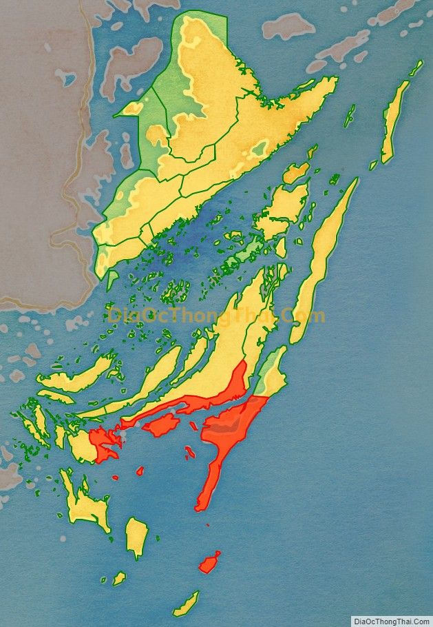 Bản đồ vị trí và địa giới hành chính Xã Quan Lạn, huyện Vân Đồn