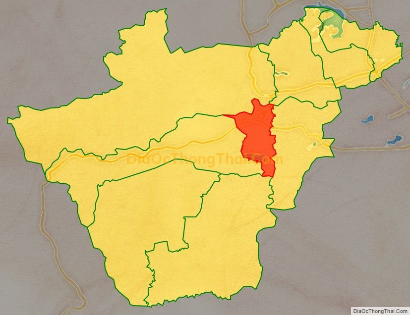 Bản đồ vị trí và địa giới hành chính Thị trấn Cam Lộ, huyện Cam Lộ