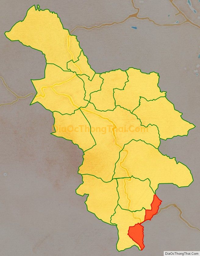 Bản đồ vị trí và địa giới hành chính Xã A Bung, huyện Đakrông