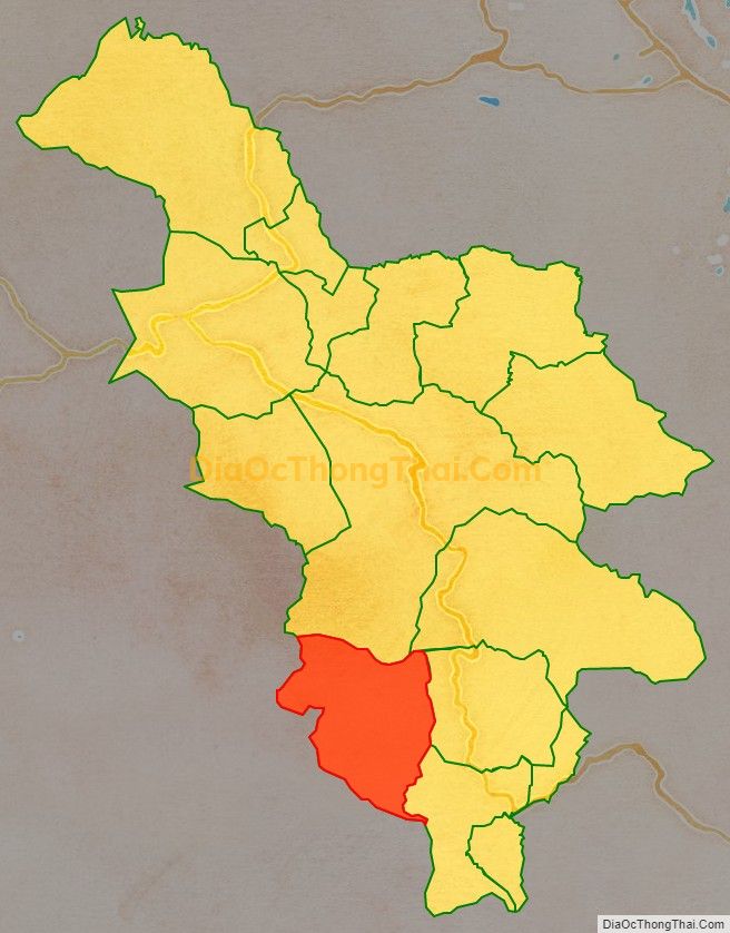 Bản đồ vị trí và địa giới hành chính Xã A Vao, huyện Đakrông