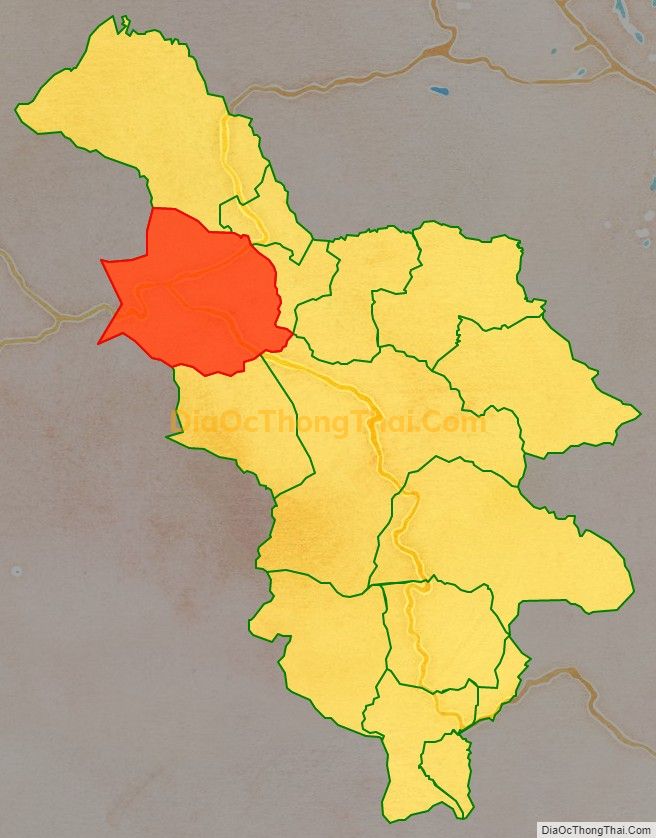 Bản đồ vị trí và địa giới hành chính Xã Đakrông, huyện Đakrông