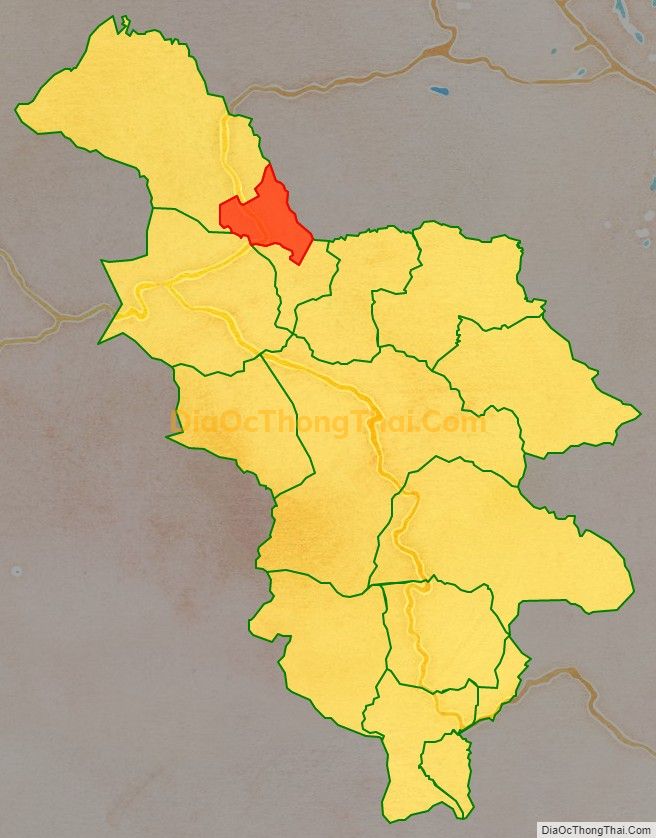 Bản đồ vị trí và địa giới hành chính Thị trấn Krông Klang, huyện Đakrông