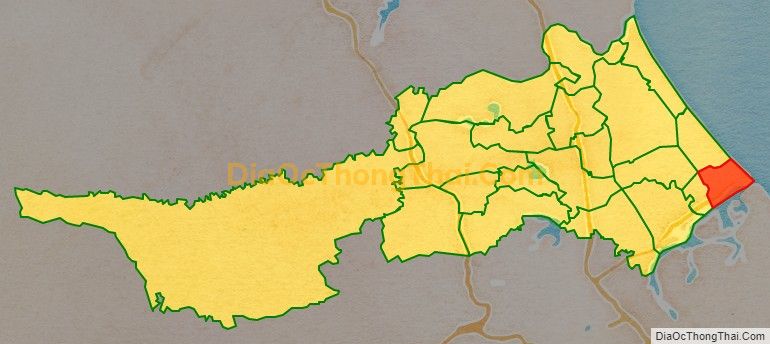Bản đồ vị trí và địa giới hành chính Thị trấn Cửa Việt, huyện Gio Linh